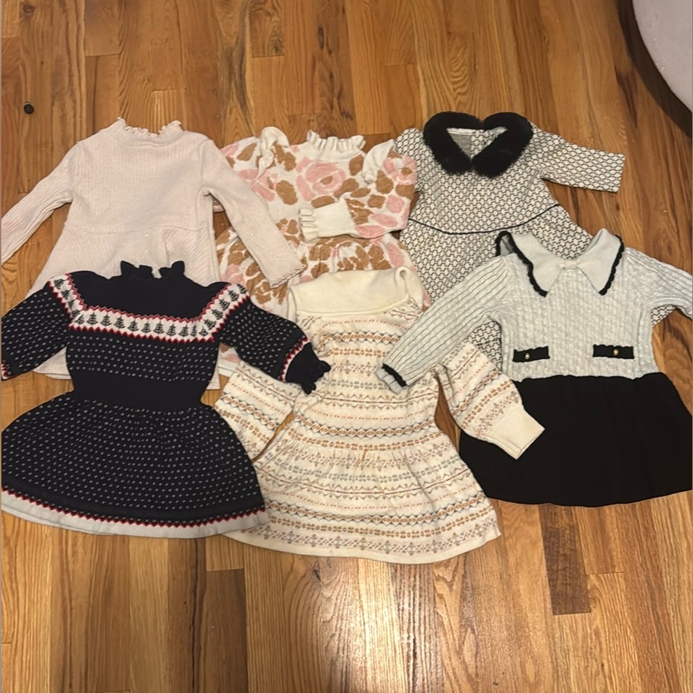 Janie and Jack  6 Dress Bundle 12-18 months